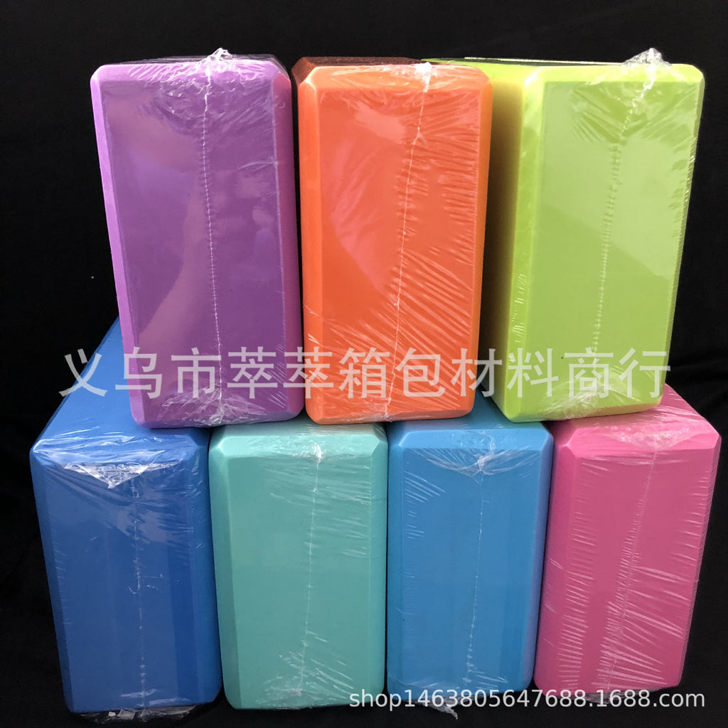 EVA high-density yoga brick, practice brick, fitness brick, one-word horse practice brick yoga auxiliary supplies second-class products
