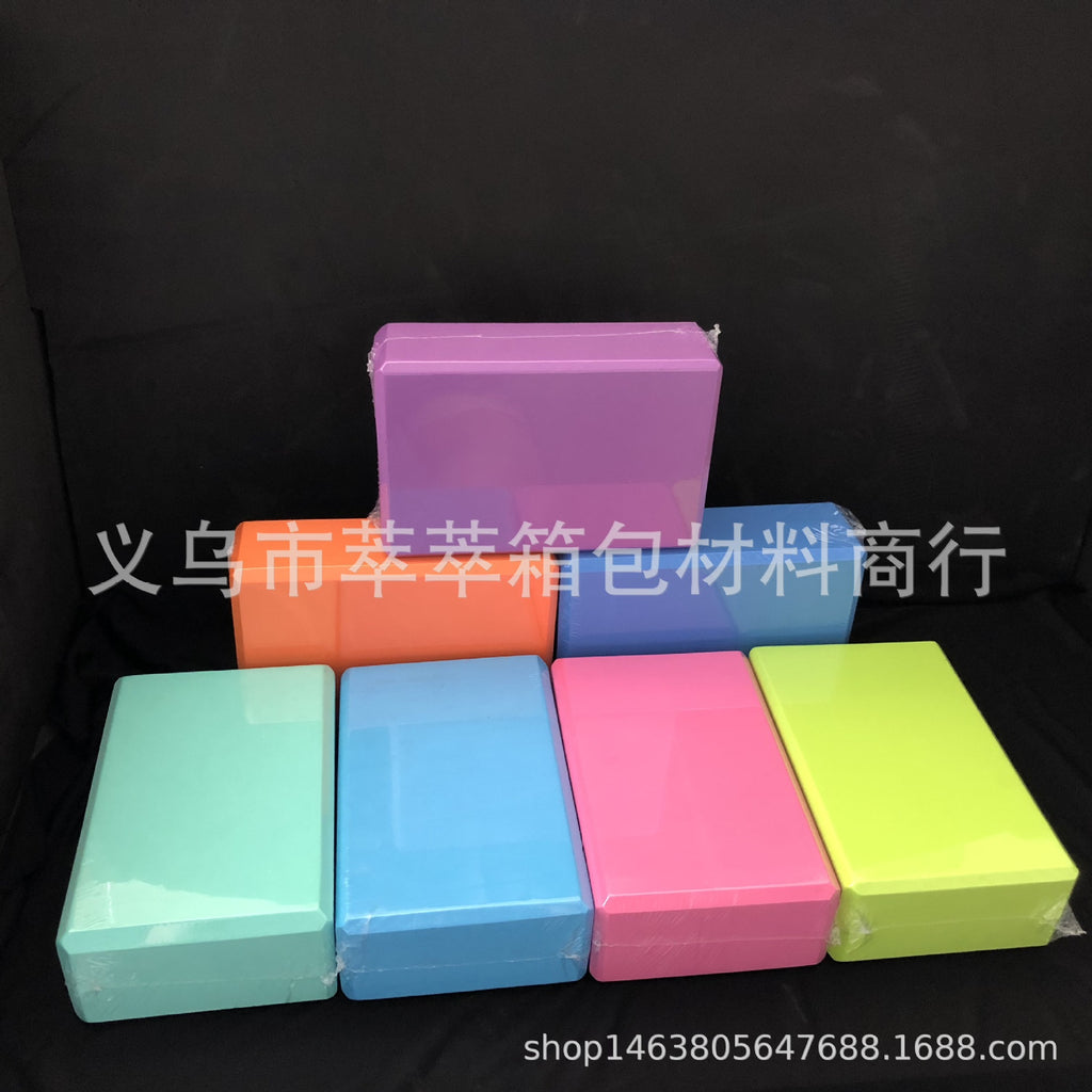 EVA high-density yoga brick, practice brick, fitness brick, one-word horse practice brick yoga auxiliary supplies second-class products