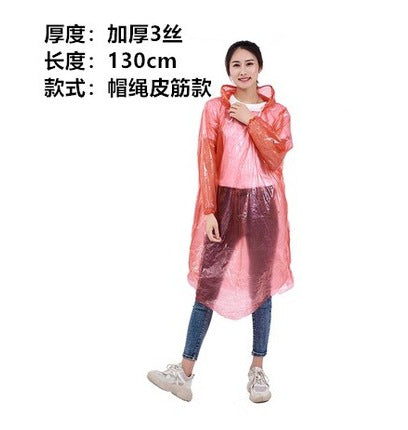 Disposable raincoat outdoor mountaineering portable travel raincoat thickened extra large portable raincoat spot supply