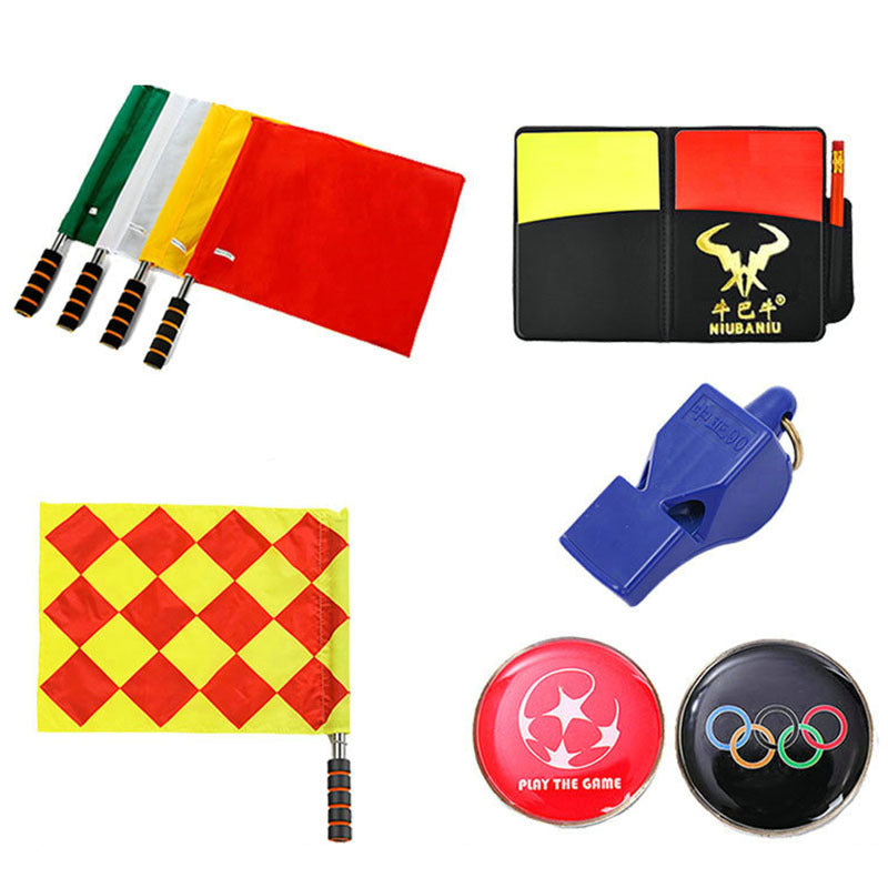 Red and yellow card referee football match coach equipment red and yellow card edge picker record book tool