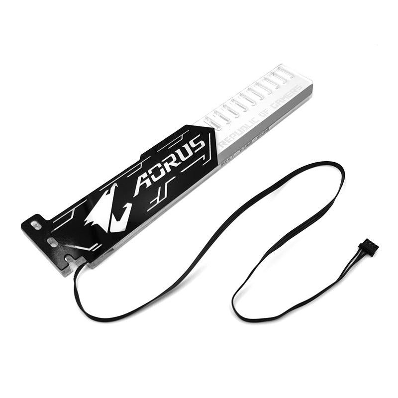 Cool moon graphics card holder 25cm significant other computer horizontal LED light bar luminous chassis decoration ARGB chassis accessories