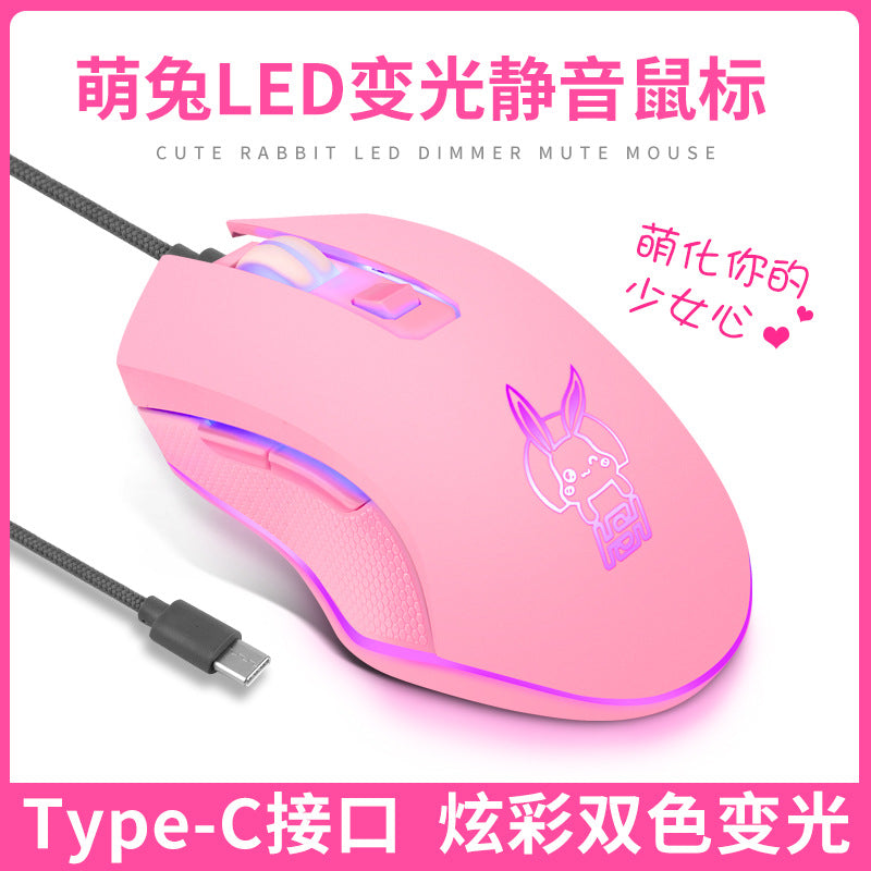USB Wired Mouse Moe Kachu Mouse Computer Accessories Peripheral PC Desktop Computer Mouse Cartoon Mouse
