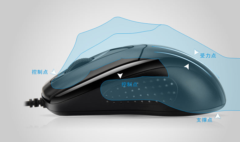 Manufacturers supply light chasing leopard usb wired mouse laptop accessories office ps/2 round hole interface mouse