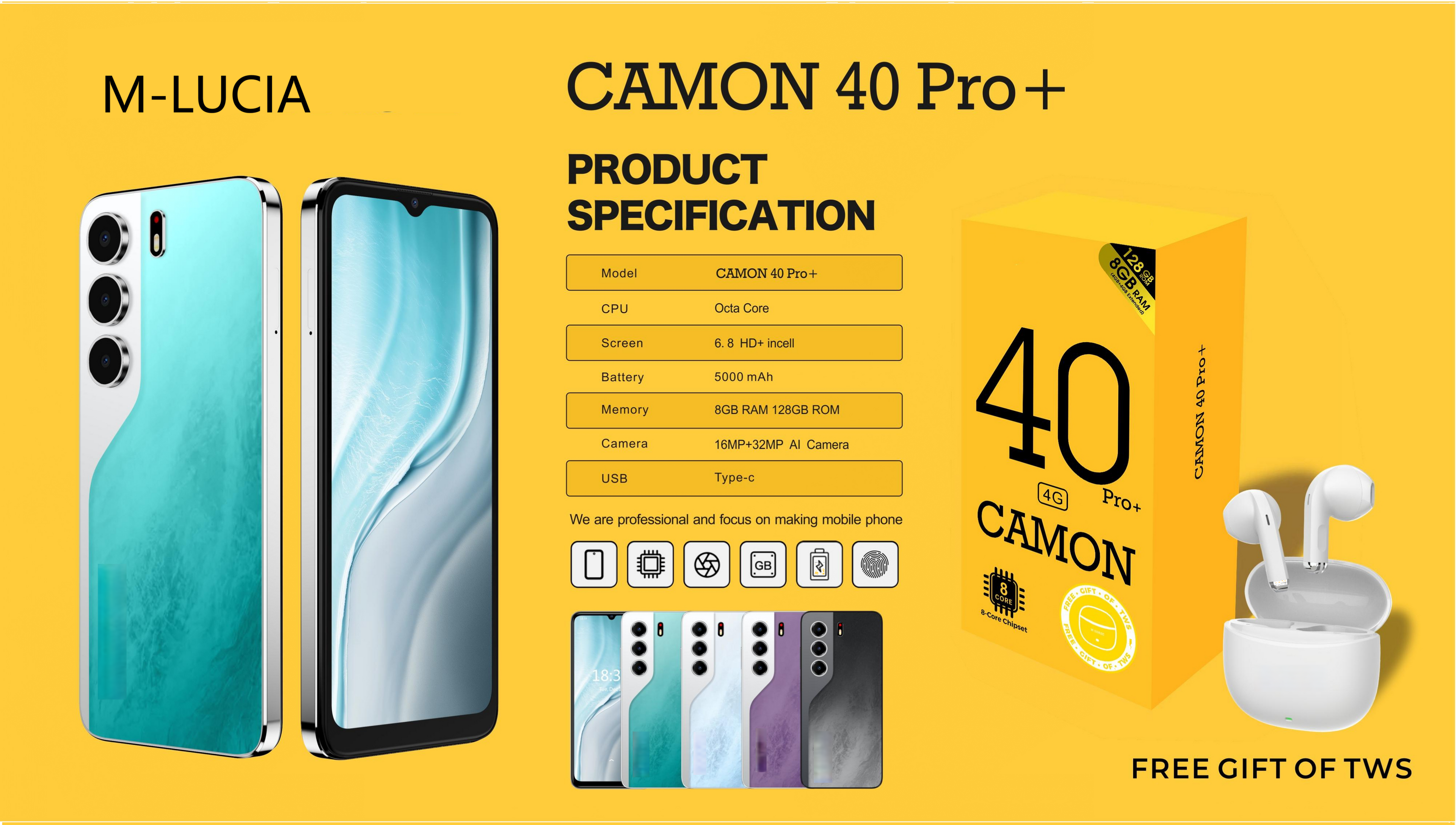 M-LUCIA CAMON 40 PRO +（Includes Bluetooth headset）