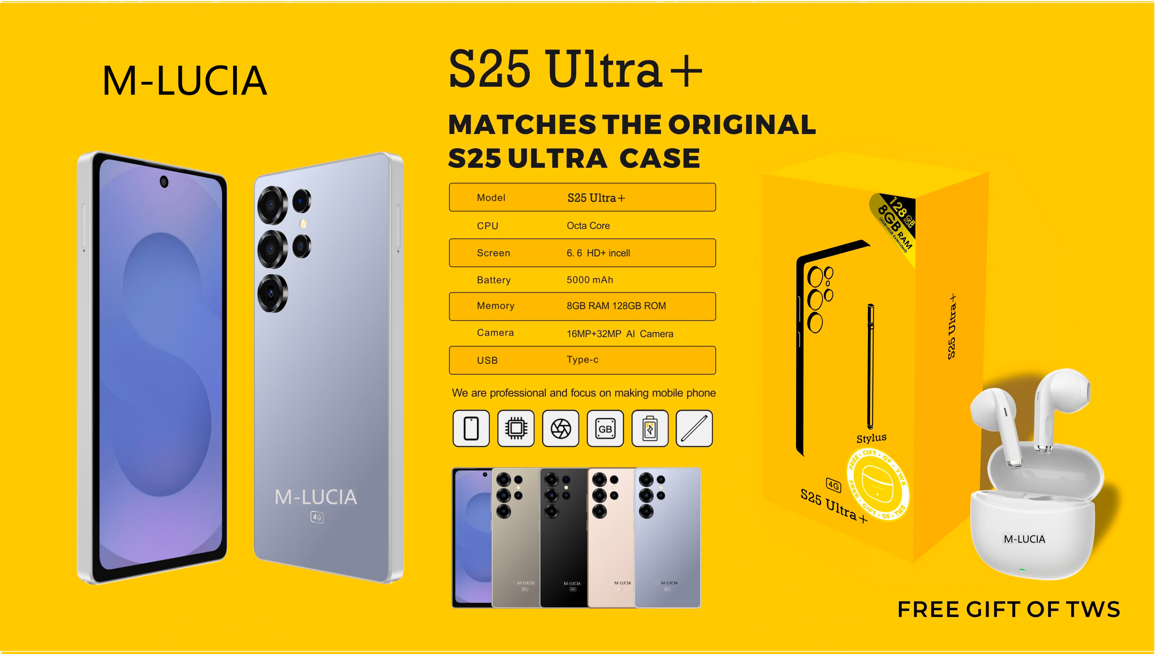 M-LUCIA S25 Ultra+ （Includes Bluetooth headset）