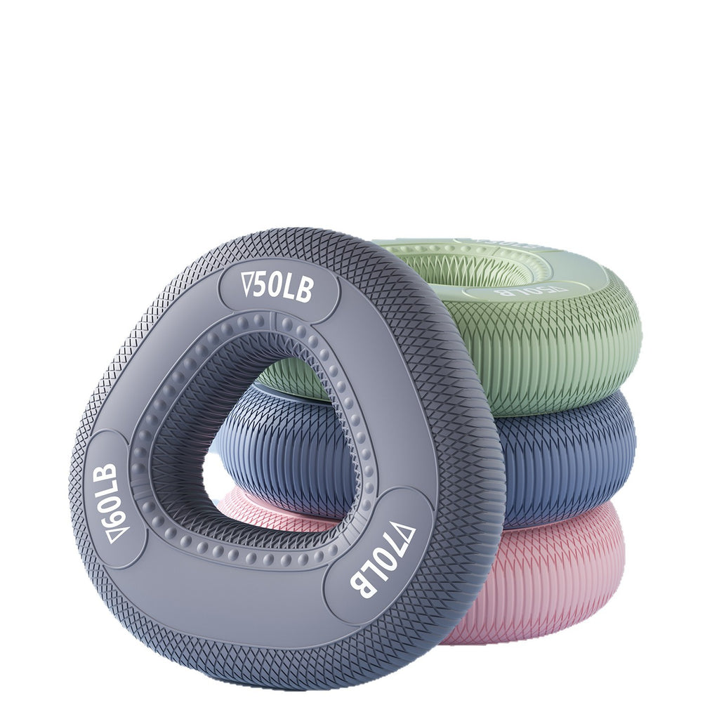 Silicone grip ring, grip device, male and female arm muscle training, hand strength decompression equipment, students' five-finger strength rehabilitation exercise