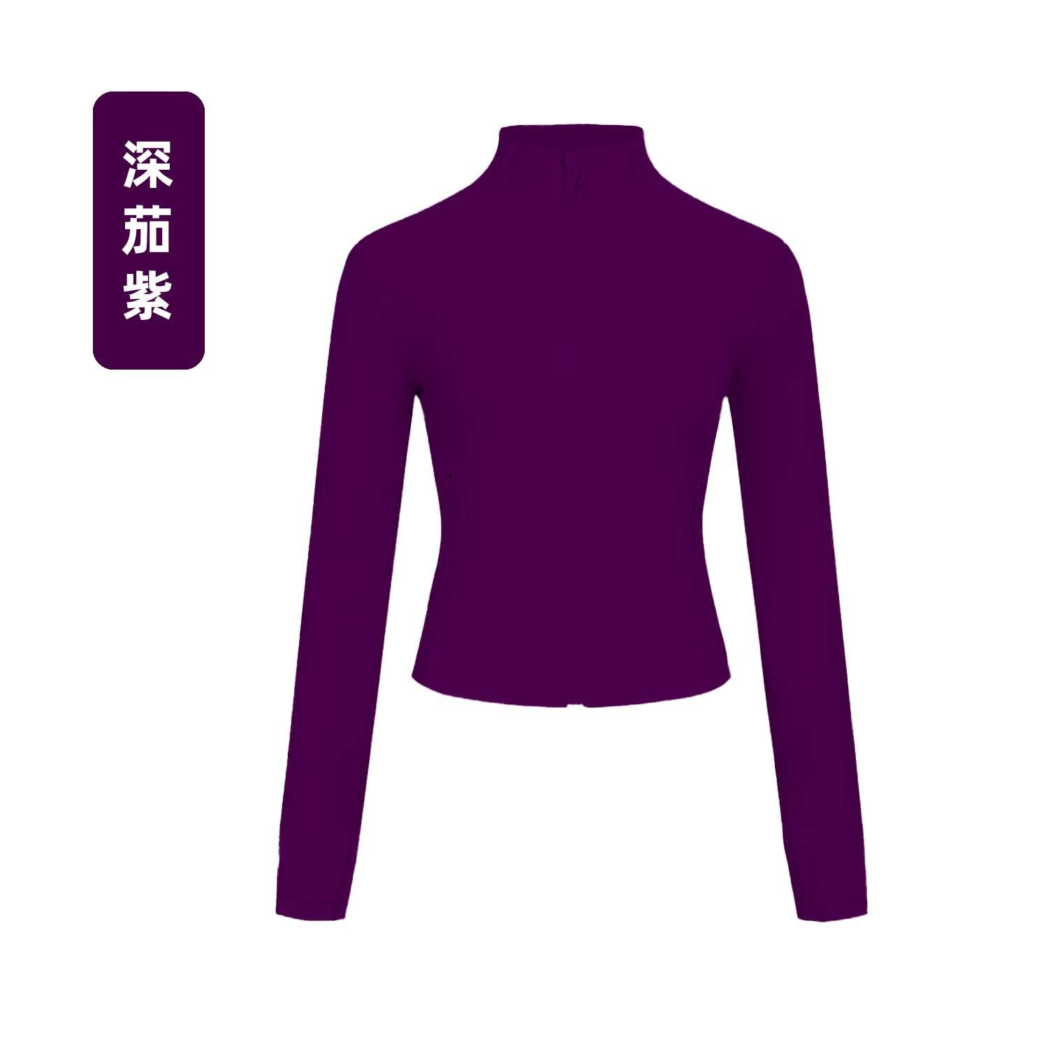 LuluID blazer jacket women's defined outdoor slim stand-up cardigan zip yoga suit top