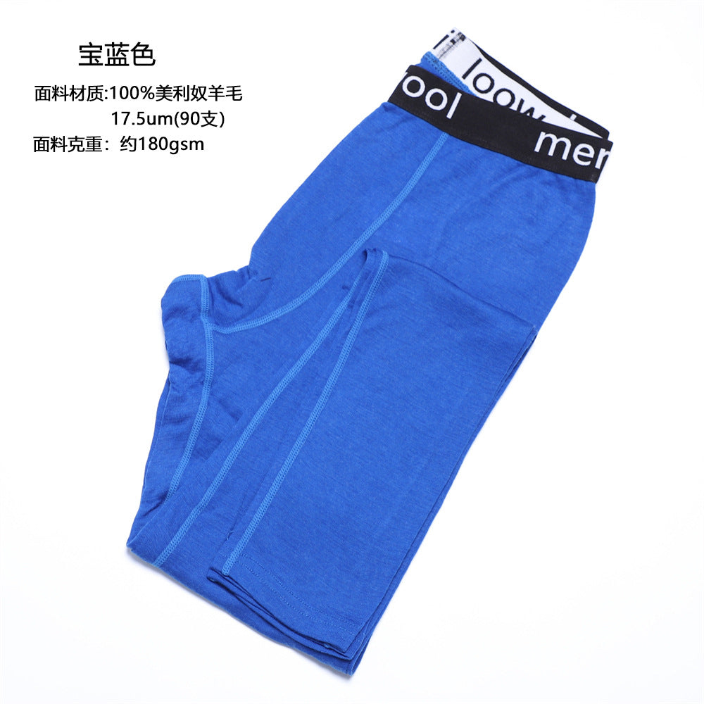 Merino wool leggings men's long johns outdoor quick-drying merino ribbed underwear hiking hiking warm pants