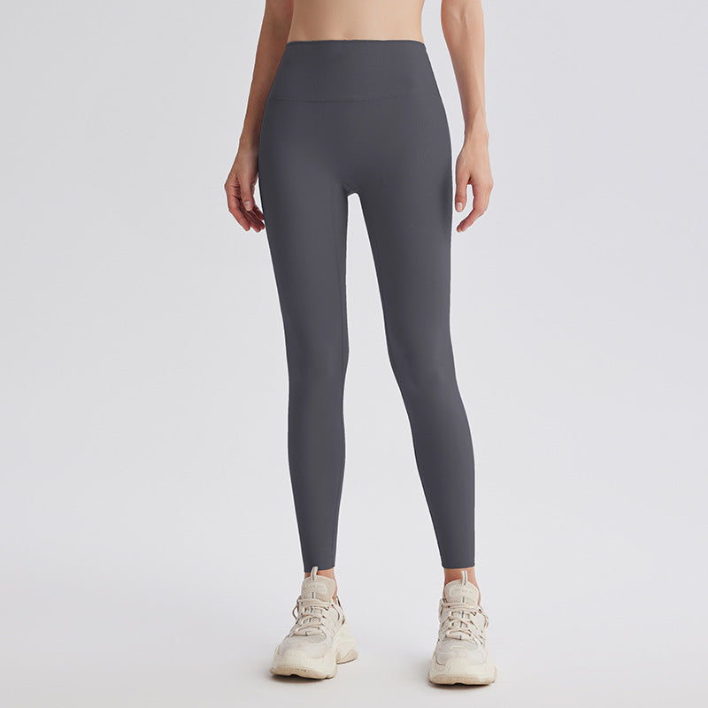Upgrade the sixth generation of double-sided abraded shark pants, high-waisted nude yoga clothes, running sports fitness pants, hip-lifting yoga pants.