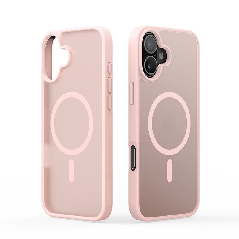 In stock, it is suitable for iPhone17 Pro magnetic skin suction mobile phone case, Apple 17 anti-drop rear case transparent cover wholesale.