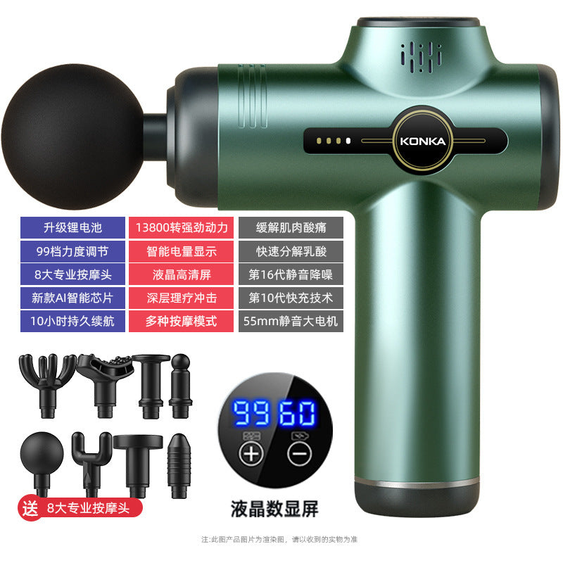 Konka fascia gun factory household small muscle relaxation massager intelligent electric massager cross-border charging model