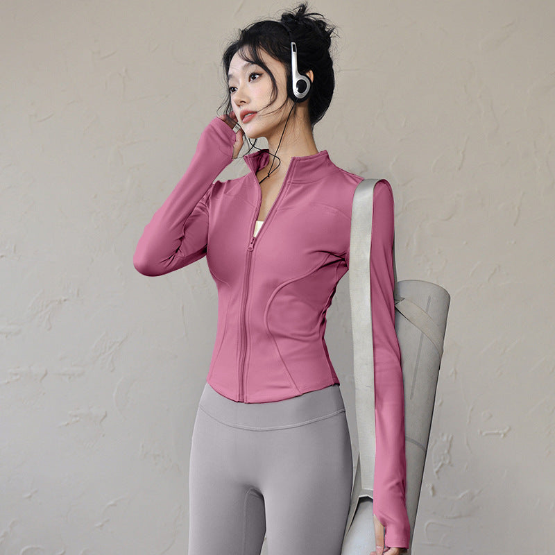Giant Skinny Jacket Women's Lulu Yoga Suit Top Quick Drying Outdoor Sports Running Pilates Fitness Suit