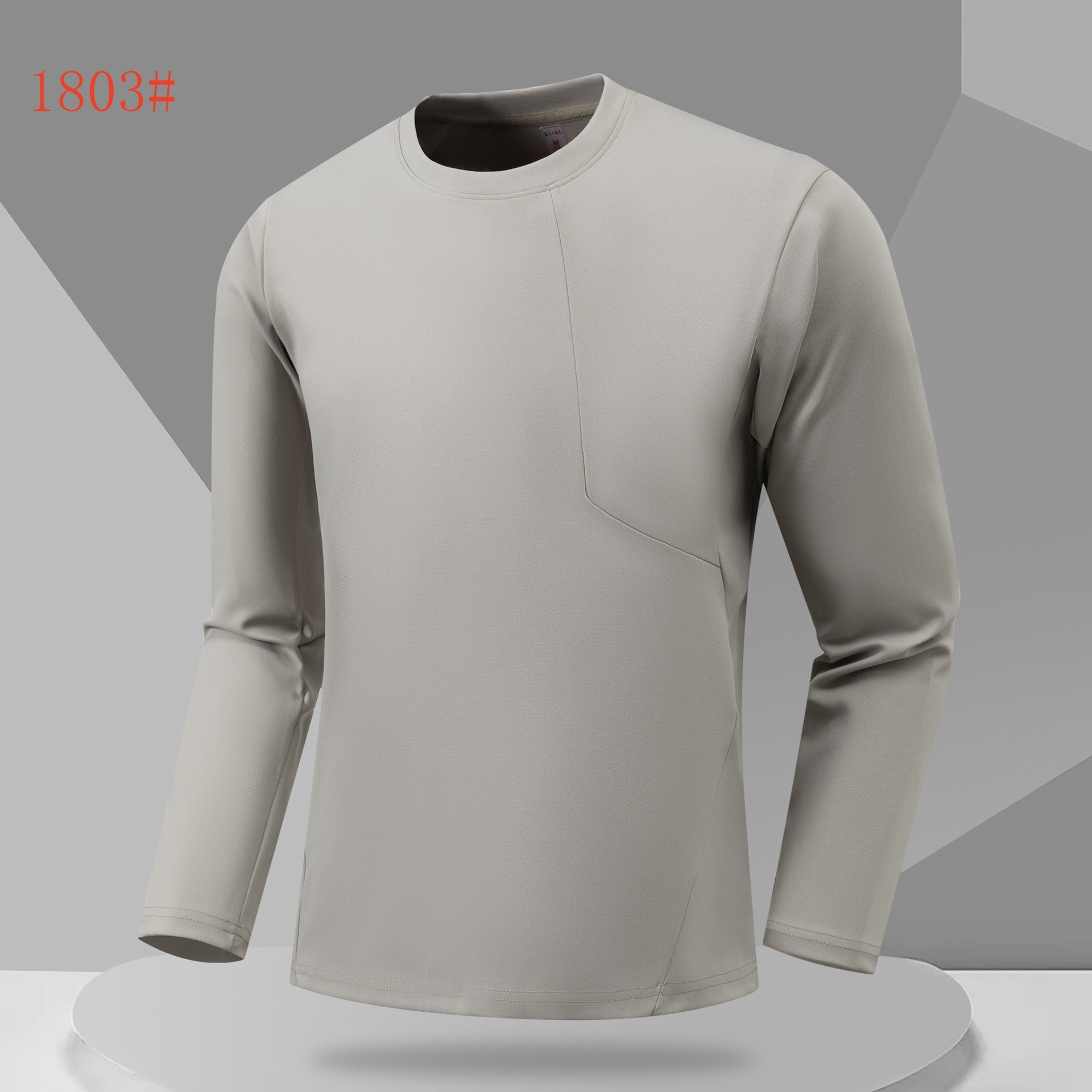 Outdoor running fitness sportswear moisture-absorbing quick-drying bottoming top men's and women's casual slim-fit crew neck long-sleeved t-shirt