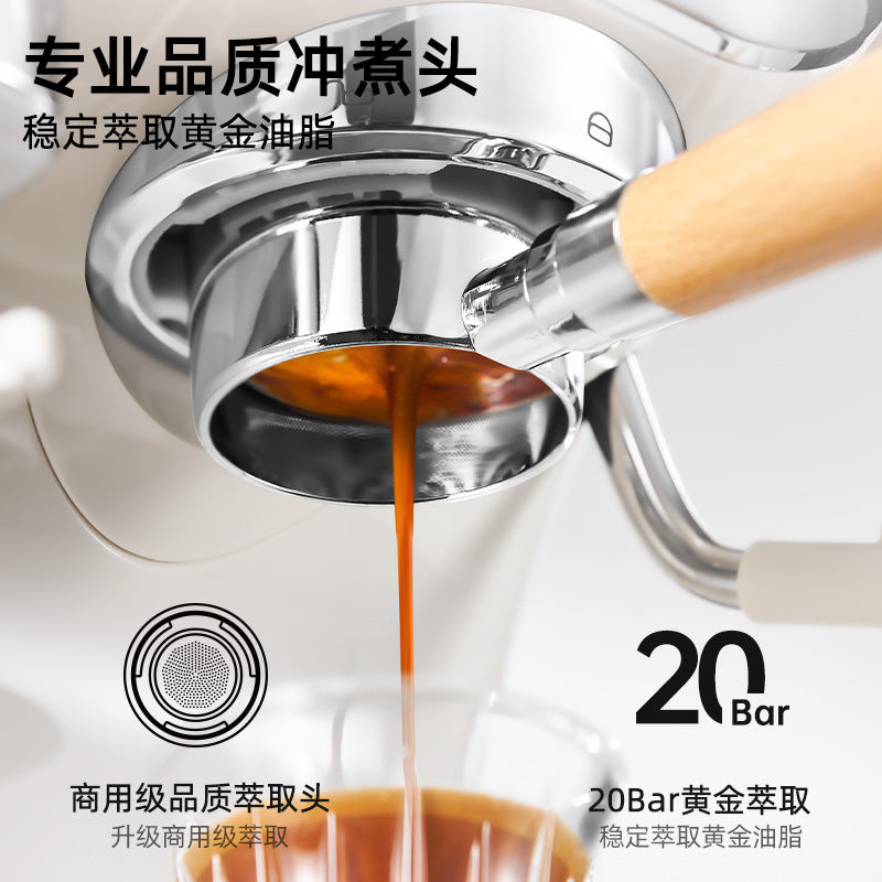 Cross-border foreign trade, espresso machine, concentrated household and commercial automatic high-pressure steam grinding machine in stock