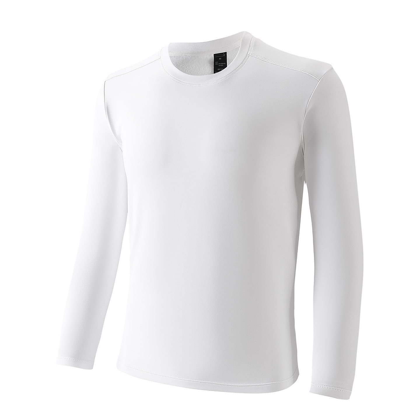 Outdoor running fitness sportswear moisture-absorbing quick-drying bottoming top men's and women's casual slim-fit crew neck long-sleeved t-shirt