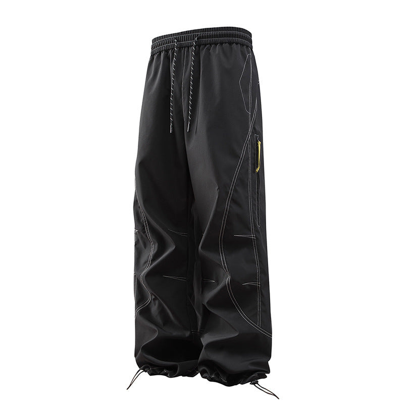 Three-proof outdoor shock pants quick-drying sports American overalls velvet thermal casual pants men's and women's camping hiking pants