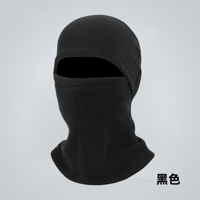Winter integrated windproof cycling mask multi-functional scarf outdoor skiing hat fleece cold-proof and warm headgear