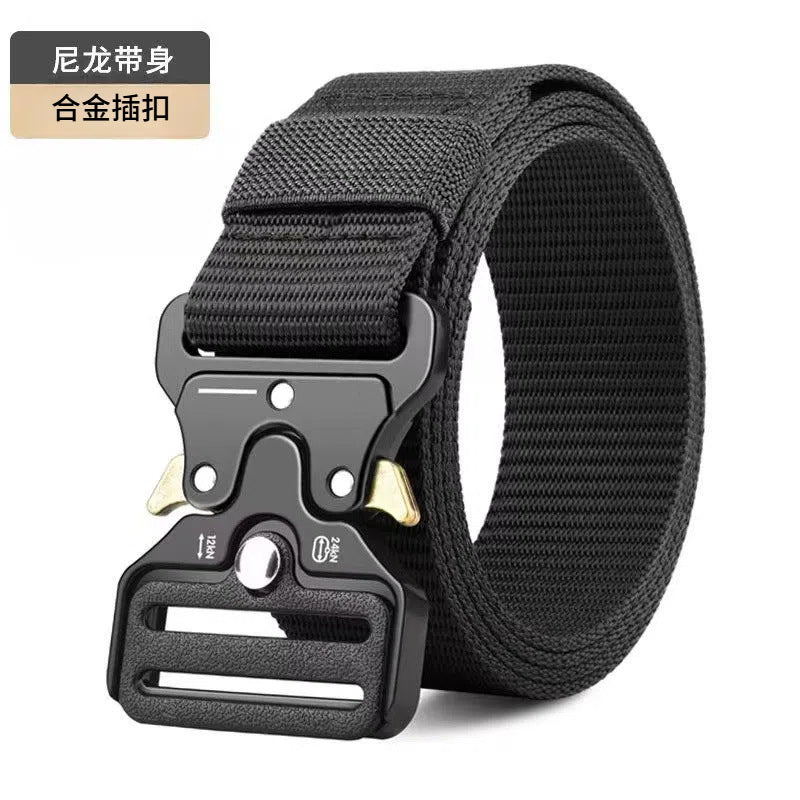 Cobra Tactical Plastic Buckle Belt Outdoor Casual Tooling Training Belt Imitation Nylon Braided Belt
