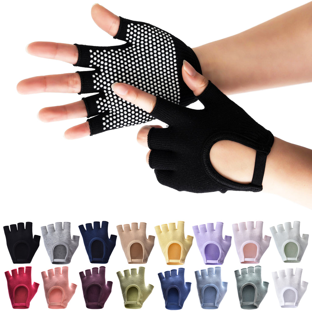 16-Color half-finger women's fitness gloves barbell pot carrying equipment cycling road bike yoga skipping rope badminton anti-cocooning