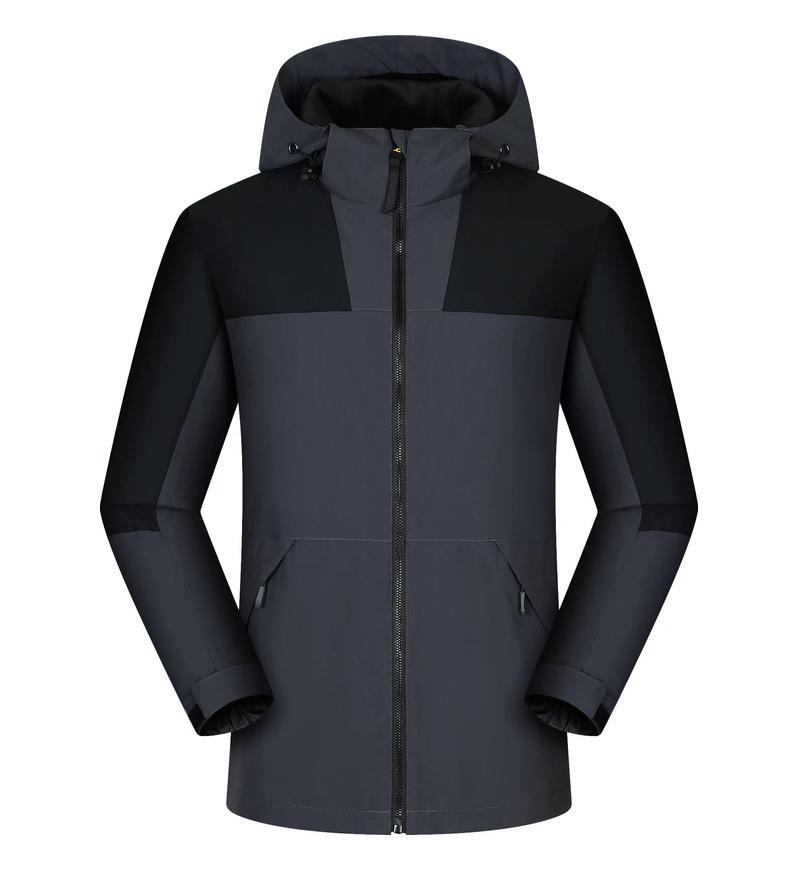 Jacket custom embroidery printed logo outdoor windproof waterproof autumn and winter stand-up collar sportswear group work clothes