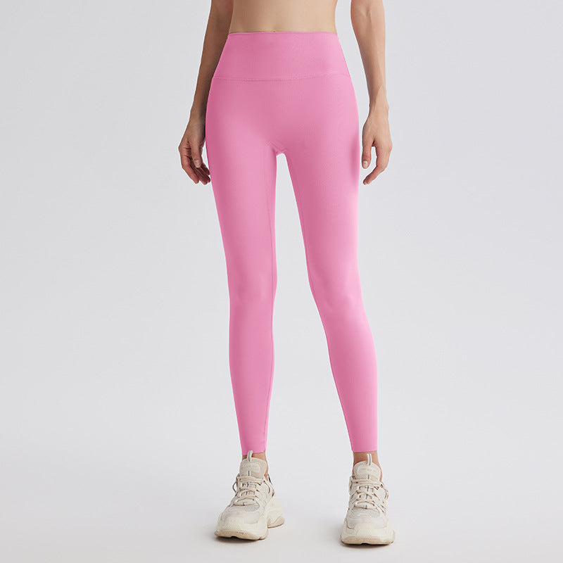 Upgrade the sixth generation of double-sided abraded shark pants, high-waisted nude yoga clothes, running sports fitness pants, hip-lifting yoga pants.