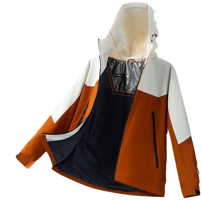 Windproof and waterproof outdoor team clothes solid color thin workwear tooling jacket workwear jacket custom printed logo