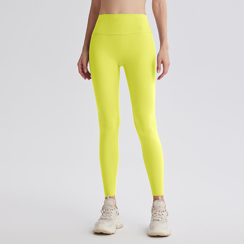 Upgrade the sixth generation of double-sided abraded shark pants, high-waisted nude yoga clothes, running sports fitness pants, hip-lifting yoga pants.