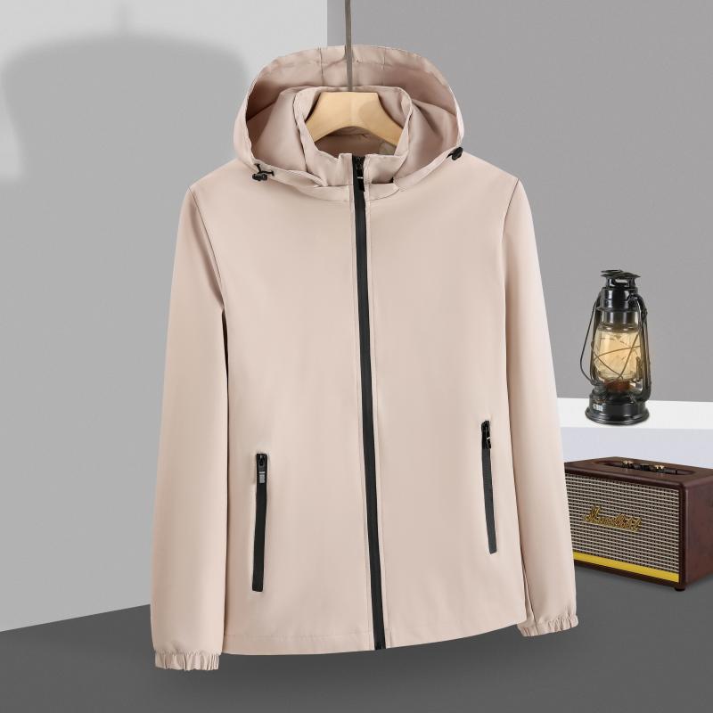 Customized outdoor jacket single-layer trench coat thin logo waterproof, windproof and breathable overalls tooling jacket