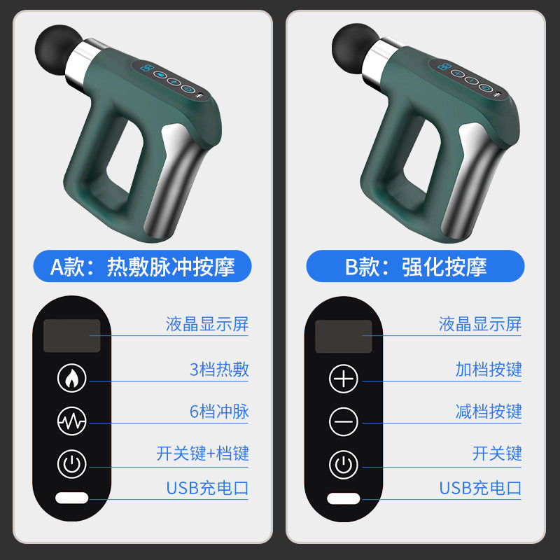 Cross-border Pulse Fascia Gun Muscle Deep Impact Choroid Mini Electric Massage Amazon Massager Neck Rub Gun