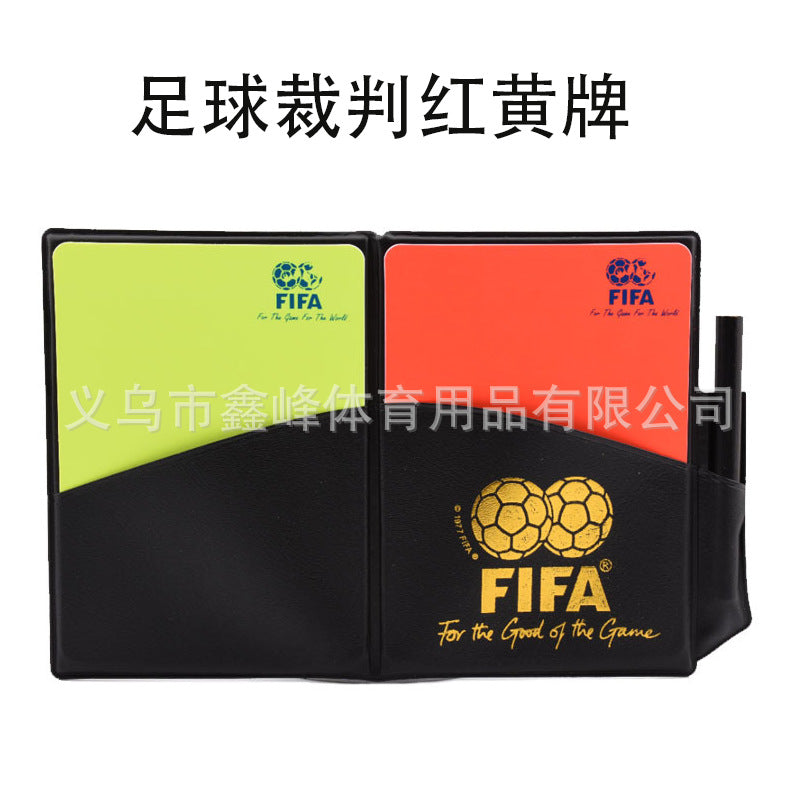 Football referee tool bag Football coach equipment Red and yellow card edge picker Barometer record book tool set