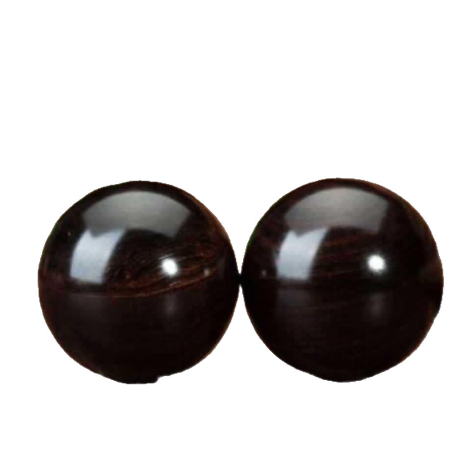 Ebony red sandalwood handball massage ball in the elderly rehabilitation fitness equipment solid play hand to practice hand ball yoga