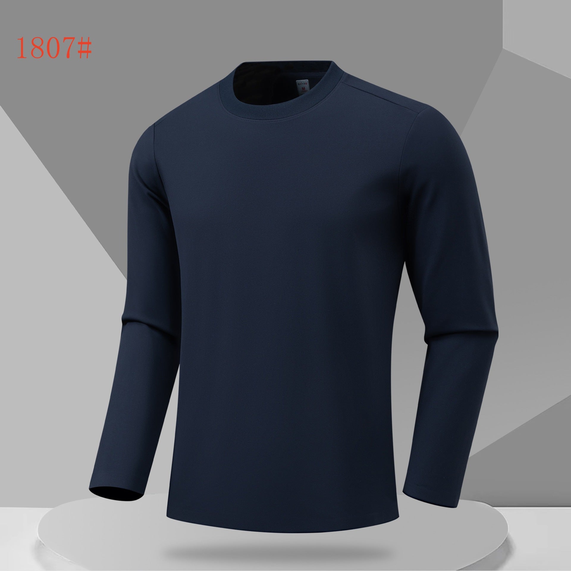Outdoor running fitness sportswear moisture-absorbing quick-drying bottoming top men's and women's casual slim-fit crew neck long-sleeved t-shirt