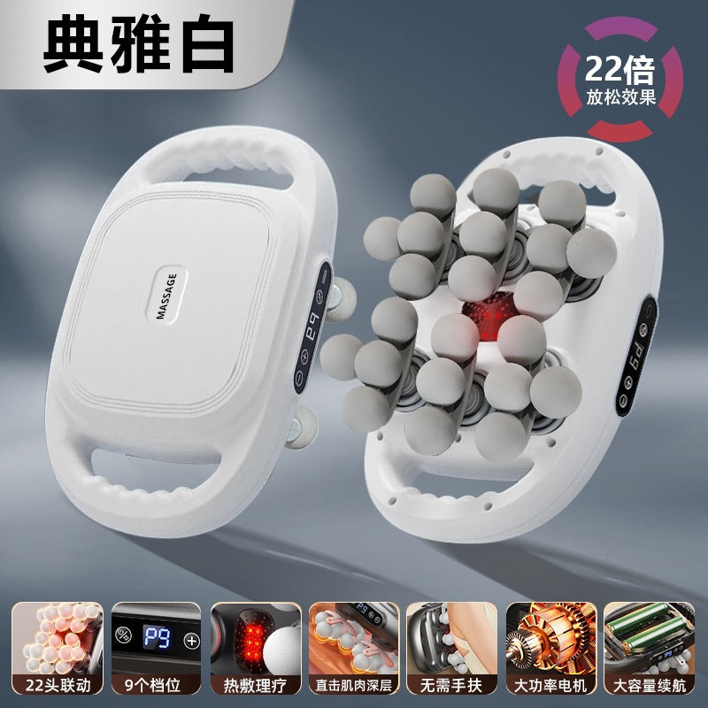 New six-head fascia gun professional grade waist back high-frequency vibration massager 6-head massage gun cross-border special supply