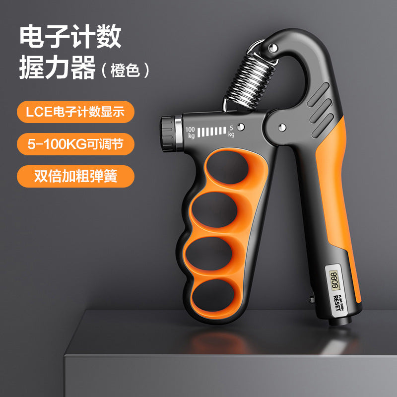 Electronic counting grip arm strength fitness device rehabilitation training exercise device five finger grip wholesale