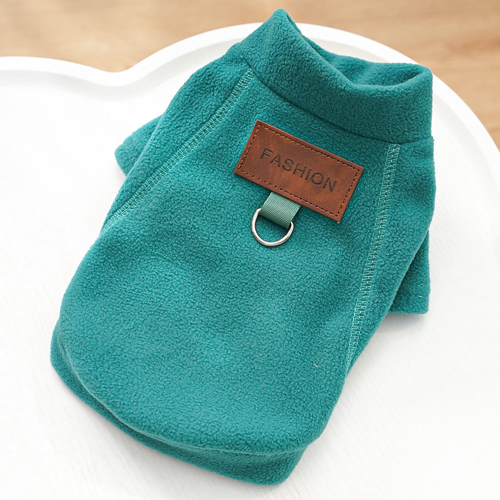 Cross-border new pet dog cat autumn and winter clothes velvet dog clothes cat clothing