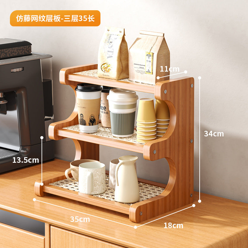 Desktop rack, cup storage shelf, dining table, countertop station, water cup, coffee cup, tea set, table small cup holder