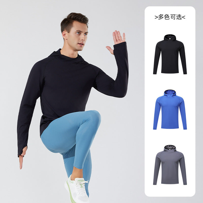 Autumn and winter new men and women couples hooded velvet sports yoga top outdoor casual jacket outdoor running long sleeves
