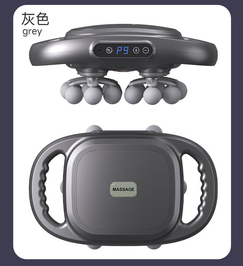 New cross-border LCD 22-head fascia gun waist back stretching vibration deep muscle massager charging
