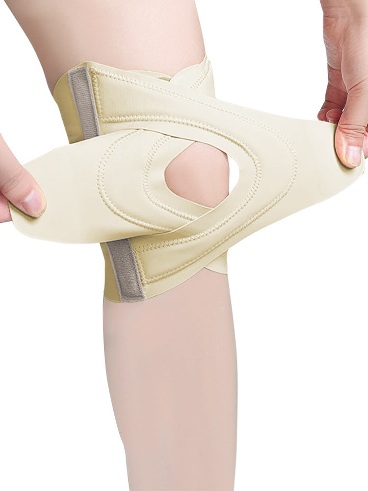 Male and female knee support fixation joint protection patella belt shock absorption protection meniscus cross pressure sports knee pads
