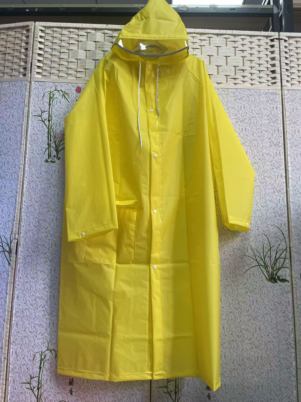 Spot travel mountaineering non-disposable raincoat full body thickened waterproof and rainstorm proof portable eva raincoat