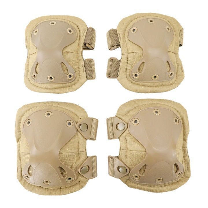 Crawling training outdoor riding electric bottle motorcycle knee pads elbow pads new tactical sports protective gear four-piece set