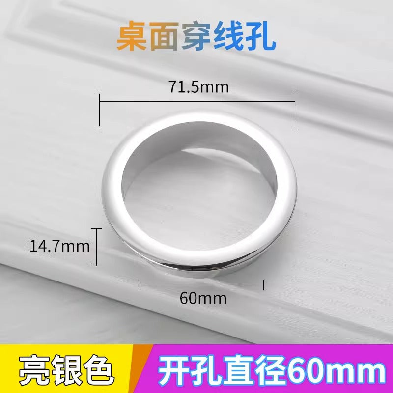 Computer Desktop Desk Threading Hole Cover Desk Face Hole Threading Wire Box Opening Hole Cover Round Decorative Ring