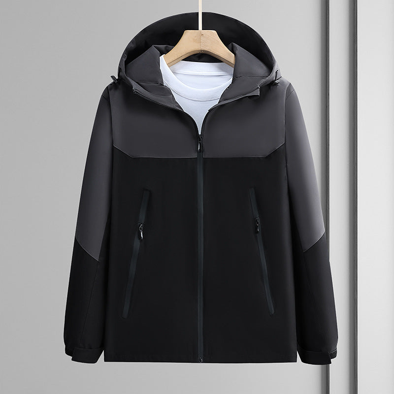 Windproof and waterproof outdoor team clothes solid color thin workwear tooling jacket workwear jacket custom printed logo