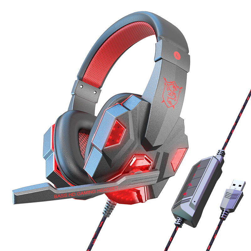 Cross-border dedicated ear + wired laptop special headset game e-sports headset factory wholesale