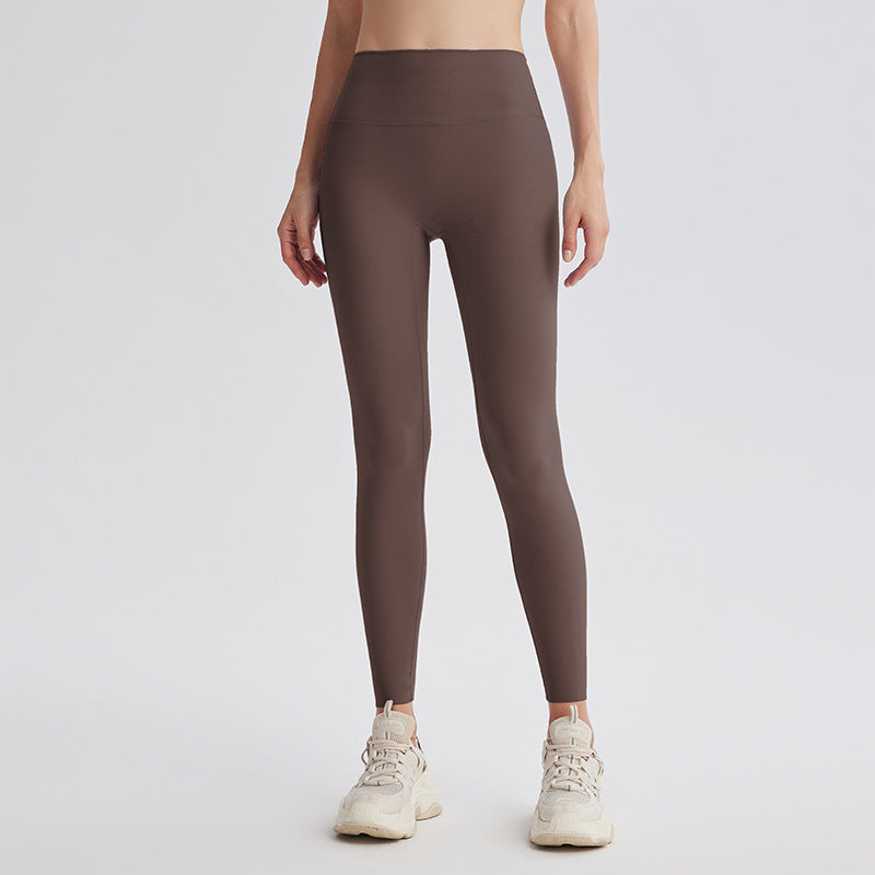 Upgrade the sixth generation of double-sided abraded shark pants, high-waisted nude yoga clothes, running sports fitness pants, hip-lifting yoga pants.