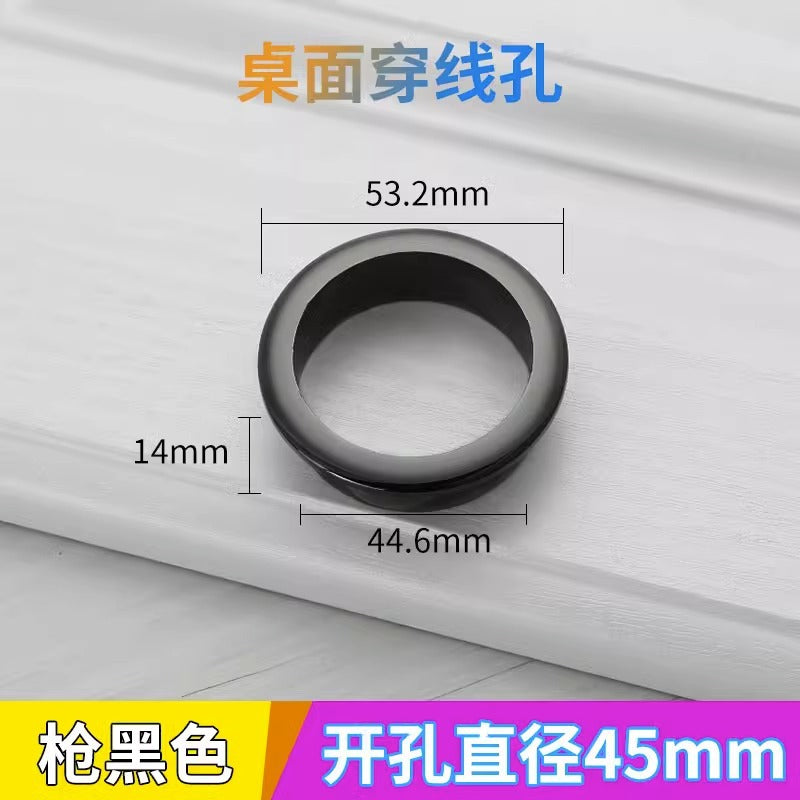 Computer Desktop Desk Threading Hole Cover Desk Face Hole Threading Wire Box Opening Hole Cover Round Decorative Ring