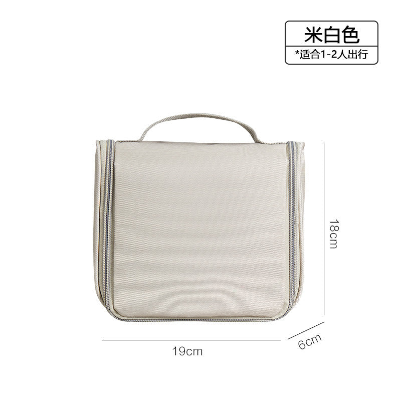 Unprinted Japanese buckle folding toilet bag hook men's business trip toiletries storage bag cosmetic bag