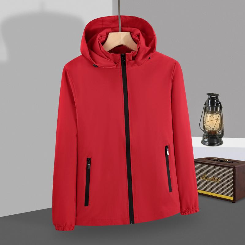 Customized outdoor jacket single-layer trench coat thin logo waterproof, windproof and breathable overalls tooling jacket