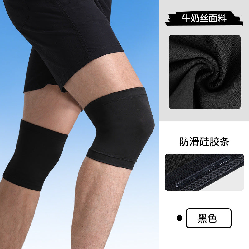 Basketball Knee Pads Large Size UV Protection Motorcycle Riding Leg Pads Equipment Non-slip Silicone Knee Joint Protectors