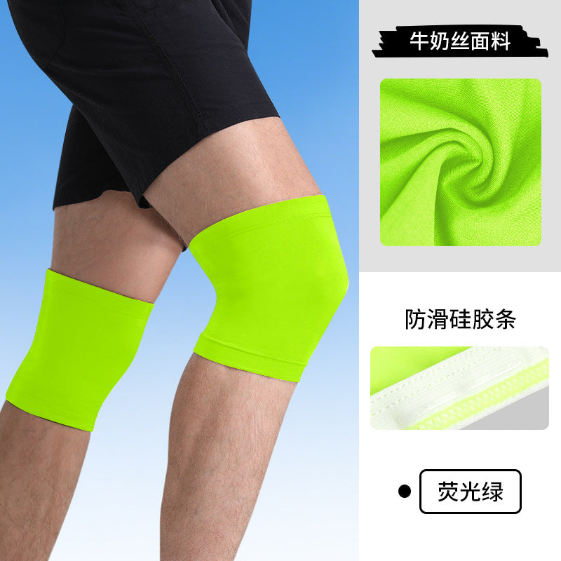 Basketball Knee Pads Large Size UV Protection Motorcycle Riding Leg Pads Equipment Non-slip Silicone Knee Joint Protectors